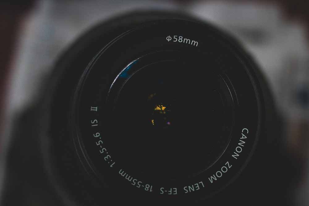 Kamera og objektiv til online begynderfotokursus